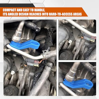 7PCS Fuel Line Disconnect Tool Set - 1/4 5/16 3/8 1/2 5/8 3/4 7/8 Inch Fuel Filter Quick Disconnect Removal Tool