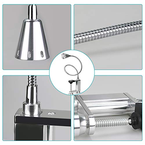 Jhua Grill Lights for Outdoor Grill BBQ Light 12 LED Super Bright Grill Light Battery Operated, 24“ 360° Flexible Neck, Clip On Outdoor Barbecue Lamp with Magnet, for Barbecue Grilling Table Workbench