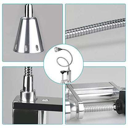 Jhua Grill Lights for Outdoor Grill BBQ Light 12 LED Super Bright Grill Light Battery Operated, 24“ 360° Flexible Neck, Clip On Outdoor Barbecue Lamp with Magnet, for Barbecue Grilling Table Workbench