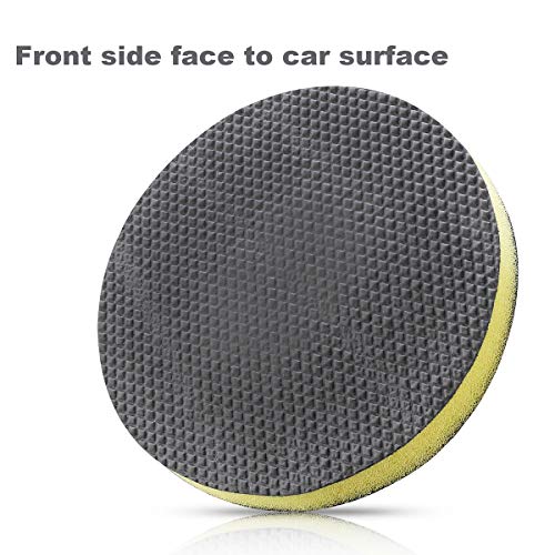 Clay Bar Pad 6" Fine Grade Clay Pad for Polisher Clay Disc Clay Bar Wipe Foam Pad DA Polisher Pad for Car Detailing, Novel Detailing Tool…