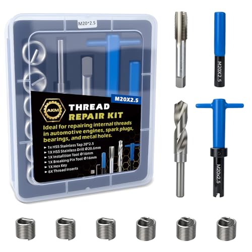 AKM 15PCS M20*2.5 Metric Thread Repair Kit