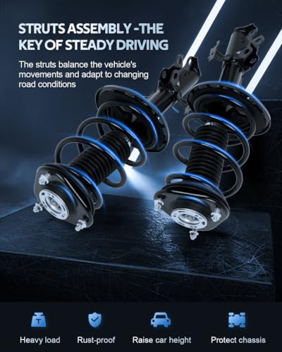 Front Pair Struts 172683 172682 Complete Strut Spring Assemblies Shock Absorbers for 2011 2012 2013 2014 2015 2016 for Scion tC -2PCS
