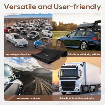 60''x28'' Portable Rolling Creeper Mat, All Terrain Zero Ground Clearance Under Car Repair Mat for Working on Uneven Surfaces (1)