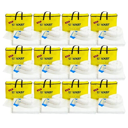 Stardust Spill Products Oil-Only Spill Kit – OSHA Compliant Solution for Vehicles, Industrial, & Restaurant Use, Emergency Response Oil Cleanup, 12-Pack - size: 1 Count (Pack of 12)