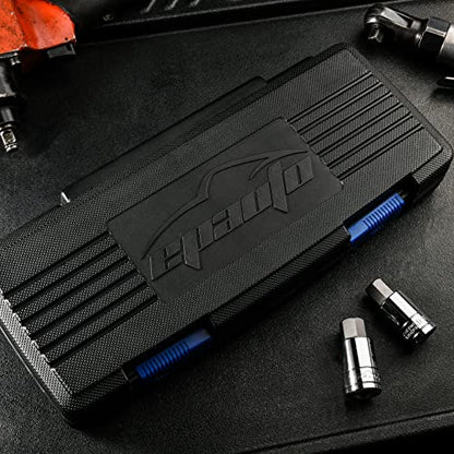 EPAuto 32 PCs Hex Bit Socket Set, SAE and Metric, S2 & Cr-V Steel - size: Hex Bit- 32 Pieces
