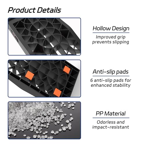 2.6" Lift Low Profile Car Ramps, Compact Tire Leveling Blocks for Low Chassis Sports Cars to Fit Floor Jack, Jack Assist - size: Low Profile