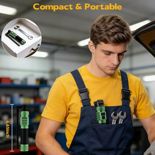 LNRYY Magnetic Work Light 2Pack,1500 High Lumens & All Aluminum Rechargeable LED Work Light, 7 Modes & 360° Rotation Magnetic Flashlight, Mechanic Light for Car Repairing, Fathers Day Dad Gifts | All Aluminum, 1500 High Lumens, Digital Display, 360° Rotat