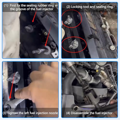 ZKTOOL New Upgraded Version Fuel Injector Puller Removal Tool Compatible with Land Rover Jaguar 3.0L 5.0L Gasoline Engine, Easily Remove Fuel Injectors Without Damage, Replaceable 310-197 - color: PLUS 310-197