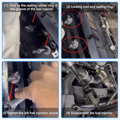ZKTOOL New Upgraded Version Fuel Injector Puller Removal Tool Compatible with Land Rover Jaguar 3.0L 5.0L Gasoline Engine, Easily Remove Fuel Injectors Without Damage, Replaceable 310-197 - color: PLUS 310-197