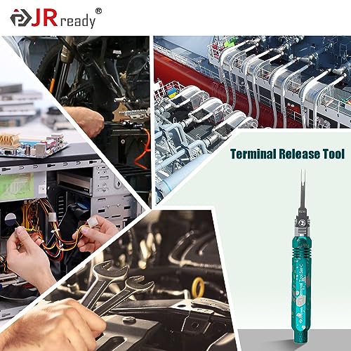 JRready ST5255 Pin Extractor Tool,Terminal Removal Tool Includes 8 Pcs Replacement Tips,Suitable for AMP/Delphi/Molex/Bosch Connector Etc.,Automotive/Computer Repair Terminal Release Tool Kit - size: ST5255 Pin Extractor Tool Kit