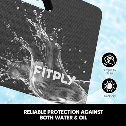 Extra Thick Garden Kneeling Pad - Foam Kneeling Pads for Gardening, Work & Exercise - Water-Resistant Knee Mat with Shock Absorbent Cushions for Baby Bath & Yoga, 17.2x11x1.5in, Black