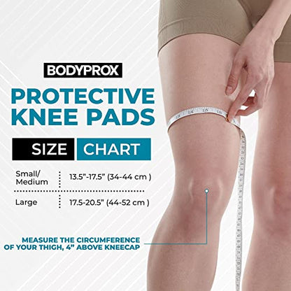 Bodyprox Protective Knee Pads, Thick Sponge Anti-slip, Collision Avoidance Knee Sleeve - size: Small/Medium