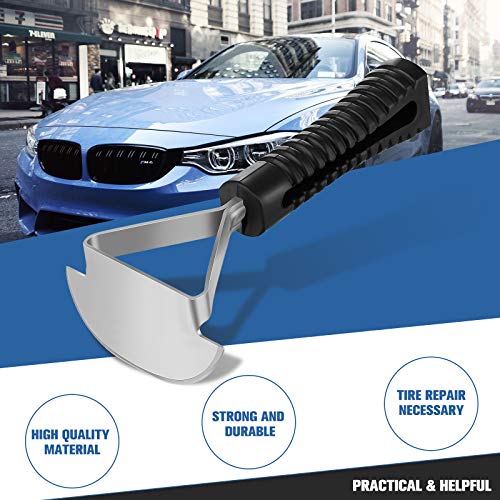 Frienda 2 Pieces Tire Repair Tool Kit Tire Compaction Roller Tire Inner Liner Scraper Practical Car Tire Repair Tool for Car Truck Motorcycle Bike