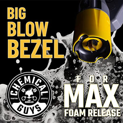 Chemical Guys, Big Mouth Max Foam Cannon for Pressure Washers, 34 oz Bottle | Thick clinging shaving-cream foam, wide-mouth fill, adjustable nozzle and stainless fittings for cars and home - style: EQP324
