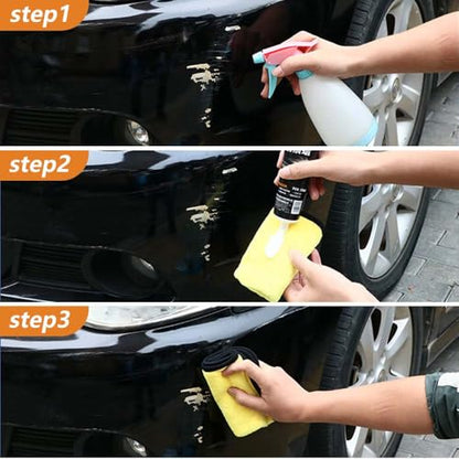 2026 New Upgrade Car Scratch Removal Wax, Scratch Remover for Vehicles with Wipe and Sponge, Car Polishing Wax Scratchs Remover, Cars Paint Scratchs Repair Kit for Deep Scratches (with Tire Polish) - color: with Tire Polish
