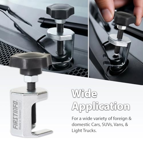 FIRSTINFO Taiwan Heavy Duty Windshield Wiper Arm Puller Remover Tool | Lightweight • Windscreen Wiper Arm Removal • Heat-treated alloy steel • Chrome-plated finish