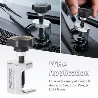 FIRSTINFO Taiwan Heavy Duty Windshield Wiper Arm Puller Remover Tool | Lightweight • Windscreen Wiper Arm Removal • Heat-treated alloy steel • Chrome-plated finish