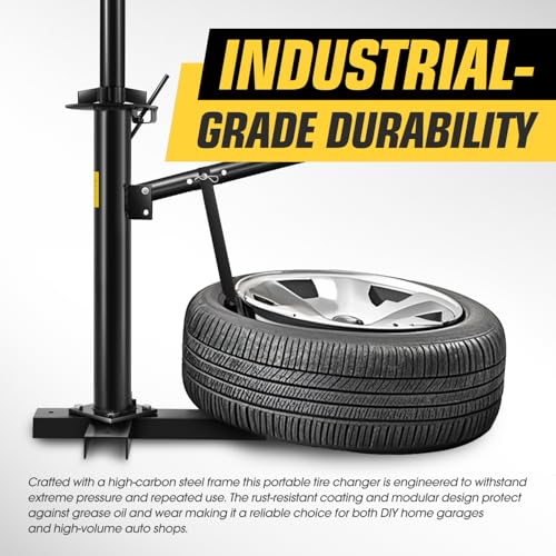 DNA Motoring Manual Tire Changer Portable Hand Bead Breaker Tire Machine for 15" to 21" Tires Tire Mounting Machine for Car Truck Home Garage Small Auto Shop, TOOLS-00781