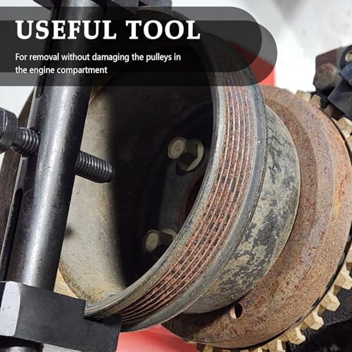 Pulley Puller Tool with 17mm Hexagonal Wrench,Crankshaft Pulley Removal Tool Suitable for 40-160mm Pulleys,Professional Crank Pulleys Removal Tools for Crankshafts,Water Pump