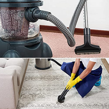 6 Pcs Vacuum Attachments Accessories VAC Attachments 1.25'' 25mm and 36mm Shop Round Dust Brush Vacuum Hose 5.9 Inch Floor Attachment Brush Replacement with 1-1/4 to 1-3/8 Inch Adapter(Classic Style) - style: Classic Style