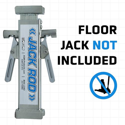 AGM Jack Rod Support Bar – 3.5 Ton Dual Lever | Jack support bar, dual-lever lock, 14-inch travel, floor jack accessory - size: 3.5 Ton Dual Lever