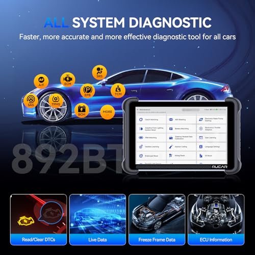 MUCAR 892BT OBD2 Scanner + MUCAR E021 USB Endoscope