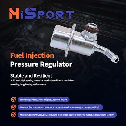 HiSport Fuel Injection Pressure Regulator PR4016 Replacement for Kia Rio 2005-2011 Rio5 Optima 2006-2011 Magentis for Hyundai Sonata Accent 2006-2011 - size: HSFPRR4016