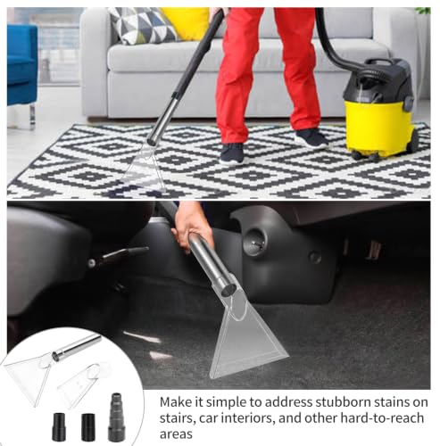 Shop Vac Extractor Attachments with 2-1/2" & 1-7/8" & 1-1/4" | Auto Detailing Vacuum Head Extraction Wet-Dry Vacuum Vac Extractor Attachment for Upholstery, Carpet, Car Detailing