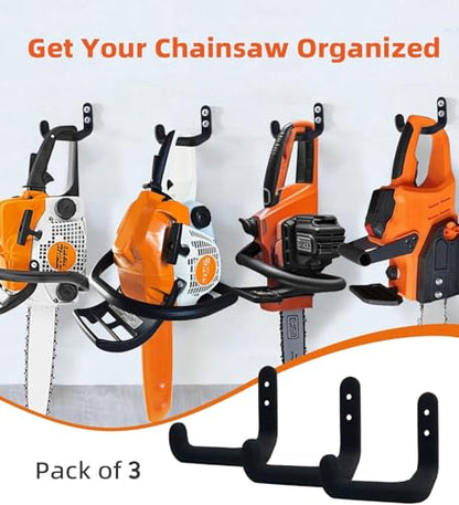Chainsaw Hanger, 9 Pack Chainsaw Holder Wall Mount, Chainsaw Storage Hook | Heavy Duty Chainsaw Rock,Chainsaw Hook,Chainsaw Holder Wall Mount, Chain Saw Hanger, Organizes All Hangable Items for Garage - color: 9 Pack Hang