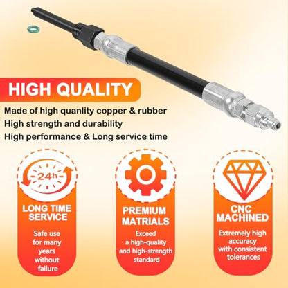 YMT 303-757 Diesel Compression Tester Adapter Hose Fits for Ford Pickups and Vans with 6.0L Powerstroke Diesel Engines 2003-2006,Replace for 6660