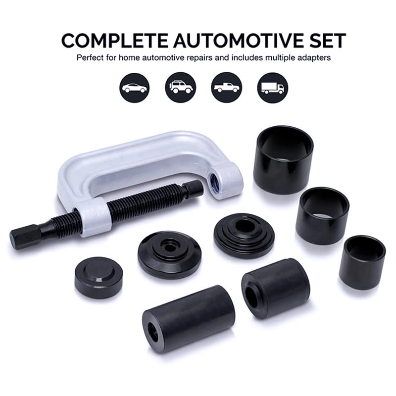 Ball Joint Removal Tool Kit,10PC Ball Joint Press Kit for Most 2WD 4WD Cars and Light Trucks(Blue) - color: Blue