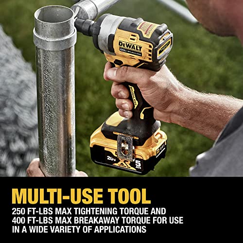 DEWALT DCF911P2 20V MAX* 1/2 in. Cordless Impact Wrench with Hog Ring Anvil Kit