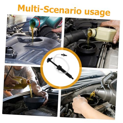 1set Siphon Pump Kit for Fluid Transfer Manual Hand Pump for Oil Brake Fluid and Antifreeze Siphon Hose for Automotive and Home Use