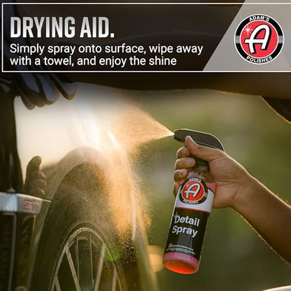 Adam's Detail Spray (16 fl. oz) - Quick Waterless Car Detailer | Polisher Clay Bar & Car Wax Booster | Adds Shine & Gloss Depth - size: 16 fl. oz