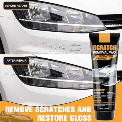 2 Set 2026 New Car Scratch Removal Wax, Scratch Remover for Vehicles, Car Scratch Repair Paste with Sponge, Car Polishing Wax Scratchs Remover Cars Paint Scratchs Repair Kit for Deep Scratches
