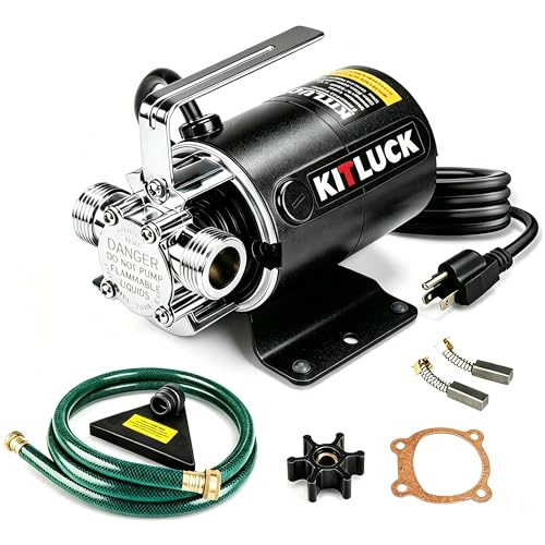 Water Transfer Pump, 115V 1/10HP 330GPH Utility Water Pump Electric With 6ft Suction Hose Kit, Portable Small Water Pump For Pool Draining, Removing Water From Rain Barrel, Aquariums, etc. - style: 1/10HP