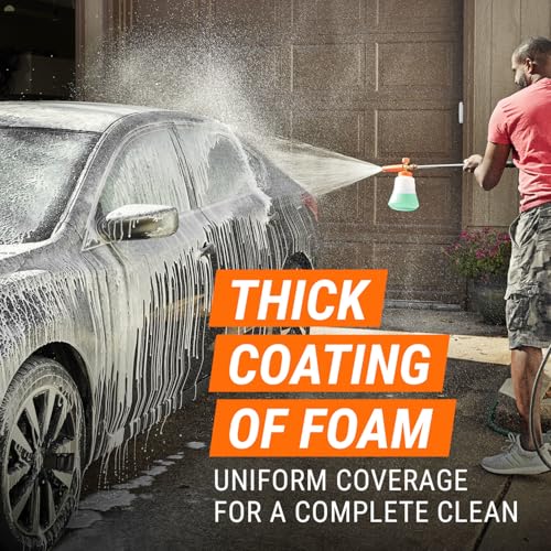 Armor All Car Wash Kit, Foam Cannon Extreme Shield Ceramic, Soap and Sprayer for Pressure Washer - 50 OZ