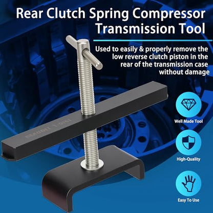 T-0151 Rear Clutch Spring Compressor Transmission Tool Compatible with GM 250 250C 350 350C 700R4 4L60 4L60-E 4L65E 4L70 4L70E 4T80-E (Low & Reverse)