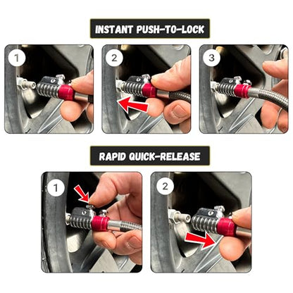 JACO ElitePro-X Low Pressure Tire Gauge with Lightning Chuck (0-15 PSI) - size: 0-15 PSI