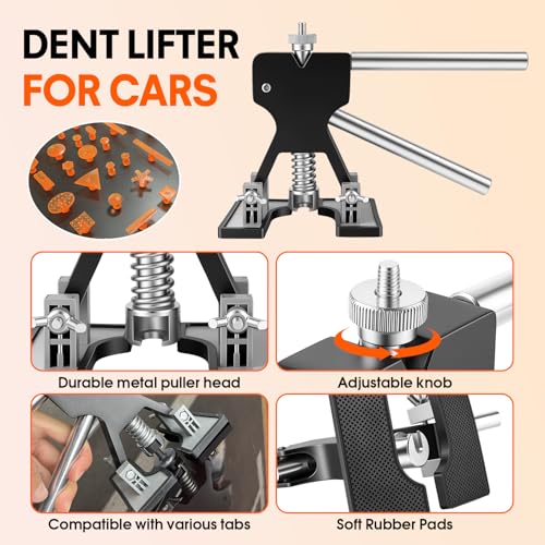 Car Dent Puller Kit - Dent Remover with Slide Hammer T-Bar Bridge Lifter and High Adhesion Pull Tabs - for Paintless Auto Body Repair on Vehicle Door Dings Hail Damage and Furniture - size: Dent Puller Kit-C