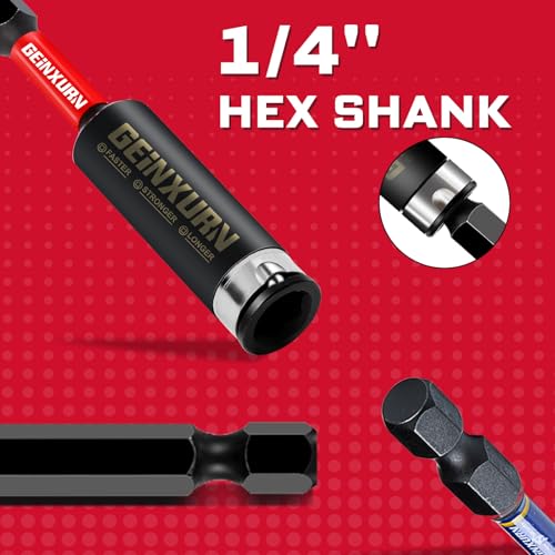 Geinxurn 3PACK Torsion Impact Bit Holder, Alloy Steel Hex Shank Quick-Change Extension Socket Drill Locking Bit Holder - style: 2.5INCHES -Bit Holder-3PCS