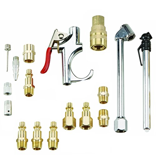 New Complete Set of Air Compressor Brass Power Mechanics Tool ALL YOU NEED TO CONNECT ANYTHING TO A COMPRESSOR