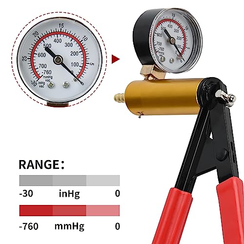 Hand Held Vacuum Pump Brake Bleeder Kit with Hand Vacuum Pump and Adapters One-Man Brake Bleeding System Applyto Bike,Motorcycle, Car, Truck Brake Clutch Bleeder Tool, blue