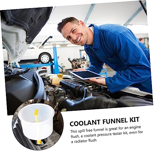 Zerodeko 1Set Radiator Filling Kit Spill Coolant Tool for Cars Trucks Non Spill Design with Extension for Hard to Reach Areas for Radiator Surge Tanks