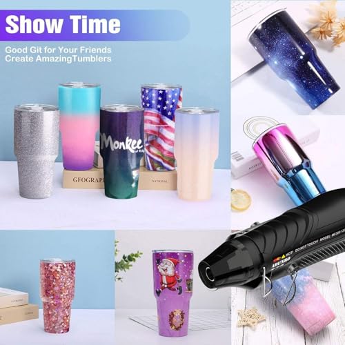Heat Gun, Uptdae Version 110V 300W Mini Handheld Hot Air Gun with 6.6ft Cable, Portable Heat Gun For Crafting, Embossing, Shrink Wrapping PVC, Drying Paint, Clay, Rubber Stamp | 6.6ft Cable, Portable, For Crafting, Embossing, Shrink Wrapping PVC, Drying P
