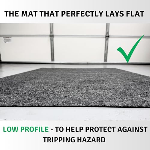 Garage Floor Mat - THICK Super Absorbent Garage Mat + Premium Rubber Mat Backing for Any Spill & Oil Pan - Better Than Oil Drain Pan - (36 x 60 in)(Made in USA)