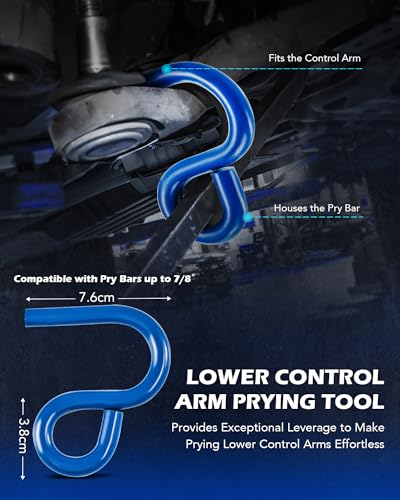 Orion Motor Tech Ball Joint Separator, Universal Ball Joint Puller with Lower Control Arm Prying Tool Compatible with Ford Lincoln Mercury, 2-3/8 in. Lower Ball Joint Removal Tool for Car Truck SUV