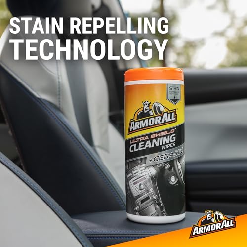 Armor All Ultra Shield + Ceramic Cleaning Wipes by Armor All, Car Interior Cleaner Wipes with Stain-Repelling Technology, 90 Count - size: 90 Count (Pack of 1)