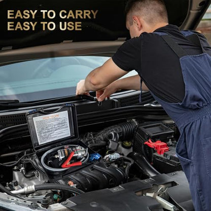 12V 100W Electric Engine Oil Extractor Pump, Portable Fluid Suction Transfer Pump with Pure Copper Motor & Leak-Proof Design, for Cars, Trucks, Boats, Motorcycles, Lawn Mowers (Includes Storage Case)