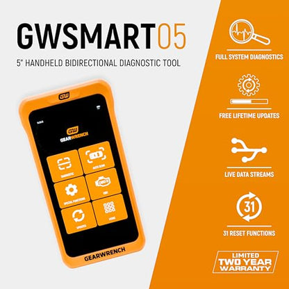 GEARWRENCH 5" Handheld Bidirectional Diagnostic Tool | GWSMART05 - style: 5-Inch Tablet